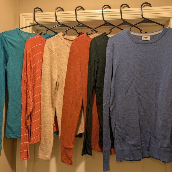Aeropostale Tops - Set of 6 Basic Long Sleeve T-Shirts Size M